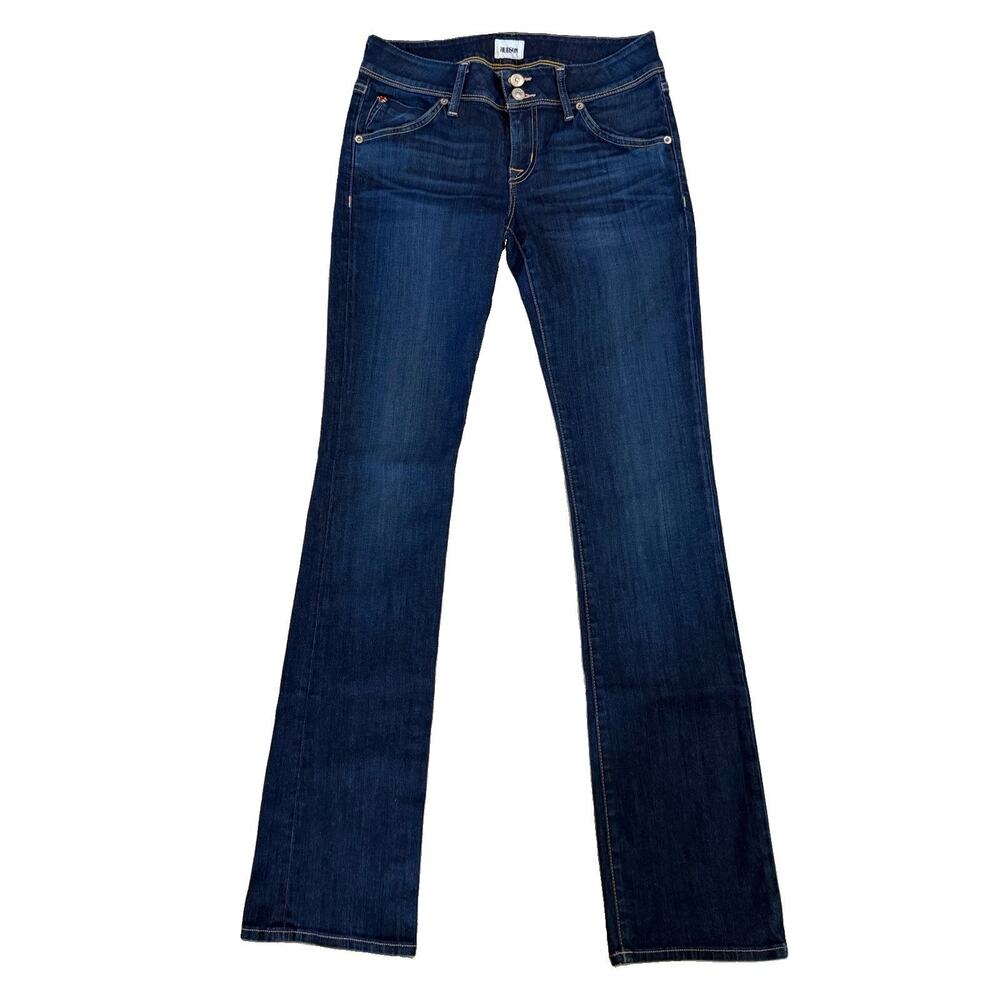 Hudson Jeans Womens 28 Blue Beth Baby Boot W176DMS Dark Wash Bootcut Denim Pant